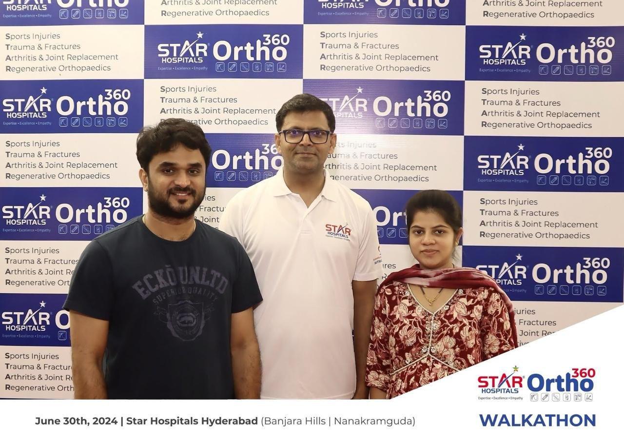 Dr Praveen Mereddy with Patients in Nanakramguda Hyderabad