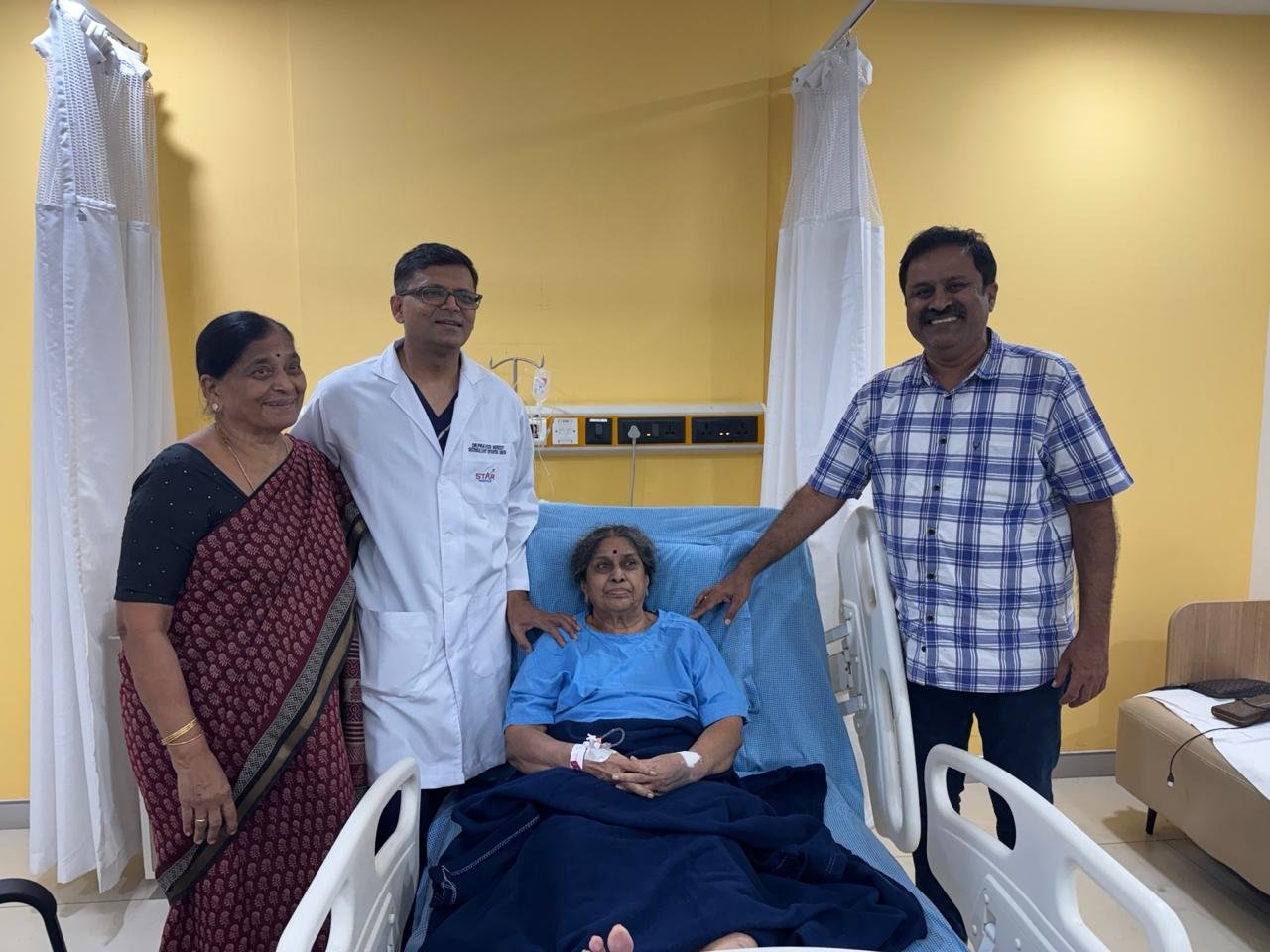 Dr Praveen Mereddy With Happy Patients